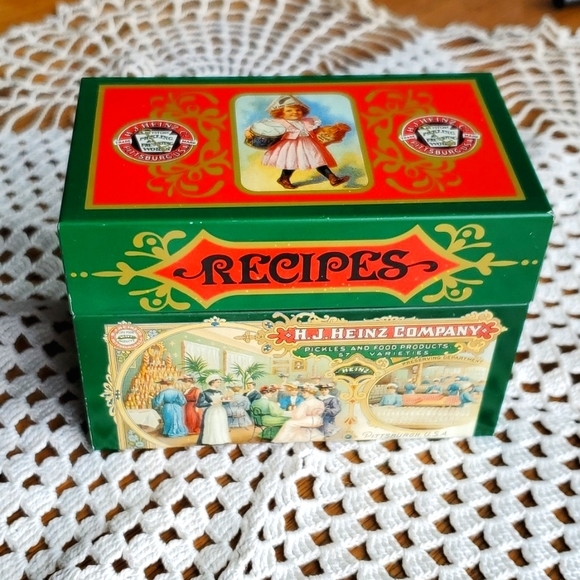 VTG Recipe Tin Collectible Decorative H.J. Heinz Co. Advertising - Picture 2 of 12